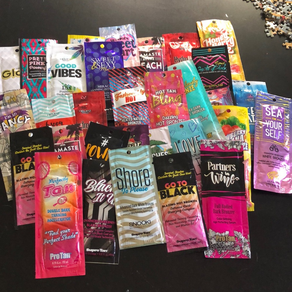 Lot of 30+ tanning samples